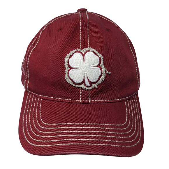 Live Lucky The First Tee Tri-Valley Fitted Baseball Cap Red OS Black Clover - Picture 1 of 10